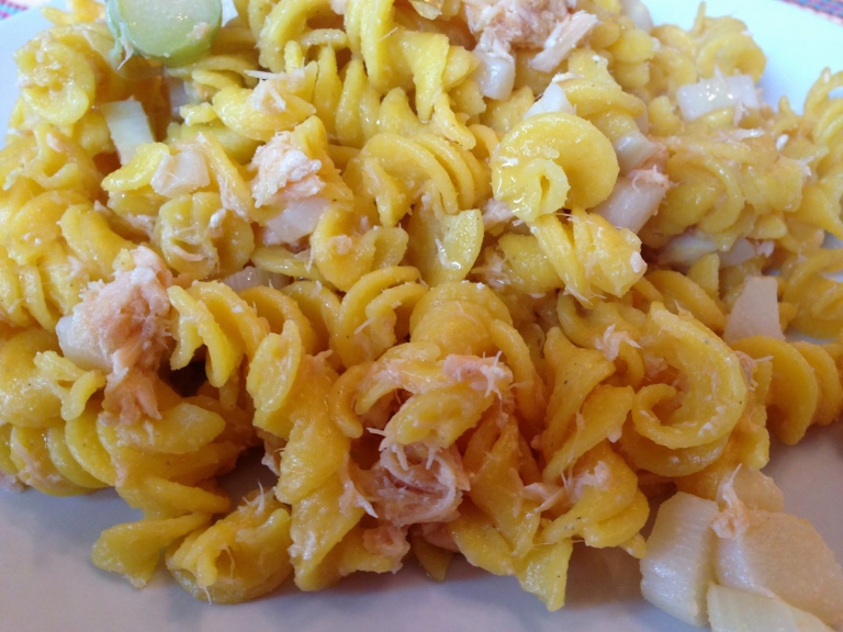 Con e Senza Bimby, Fusilli di Mais con Salmone ed Asparagi