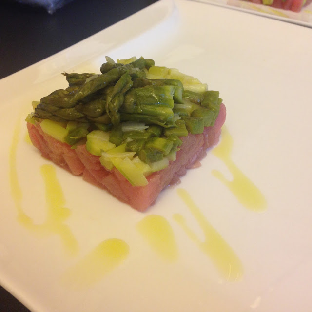 Senza Bimby, Tartare di Tonno Fresco con Tartare di Asparagi