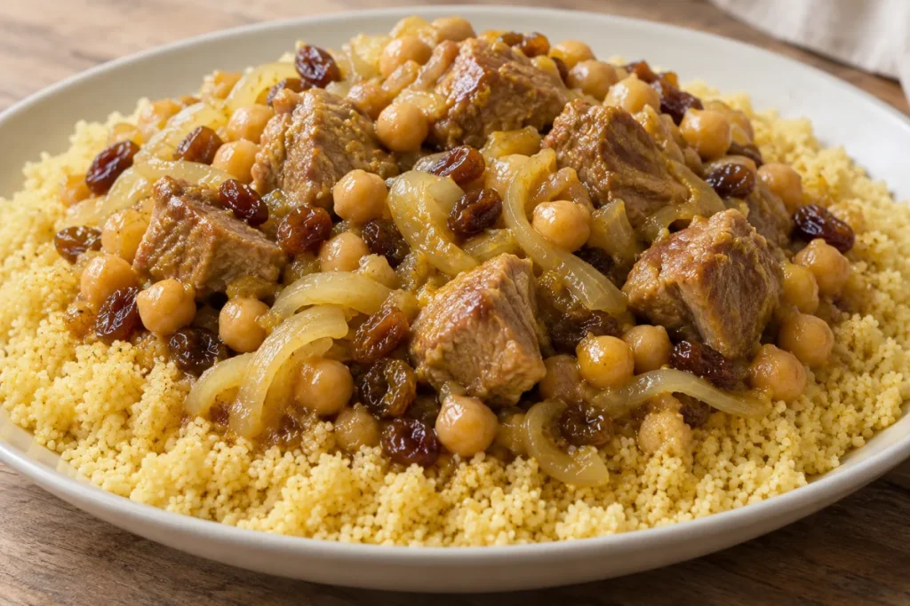 Agnello e Ceci in Cous Cous