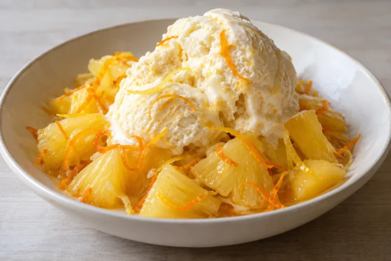 Ananas e Gelato alla Frutta