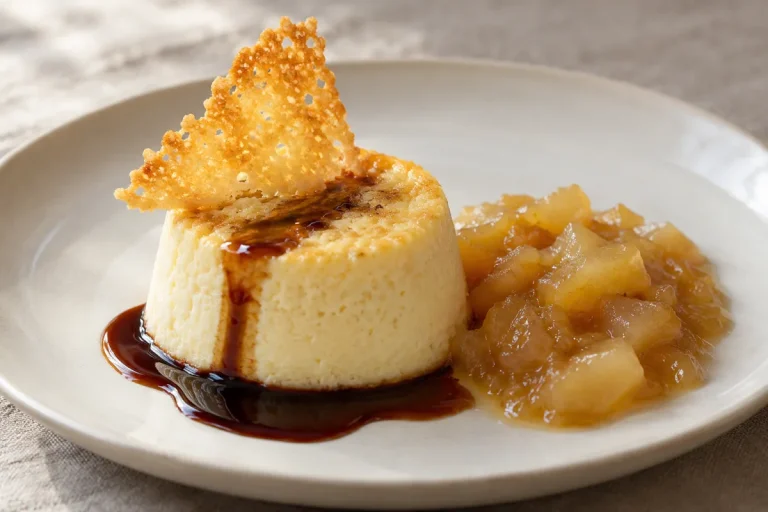 Antipasti, Sformato di Grana Padano con mostarda di pere e riduzione di balsamico TM31