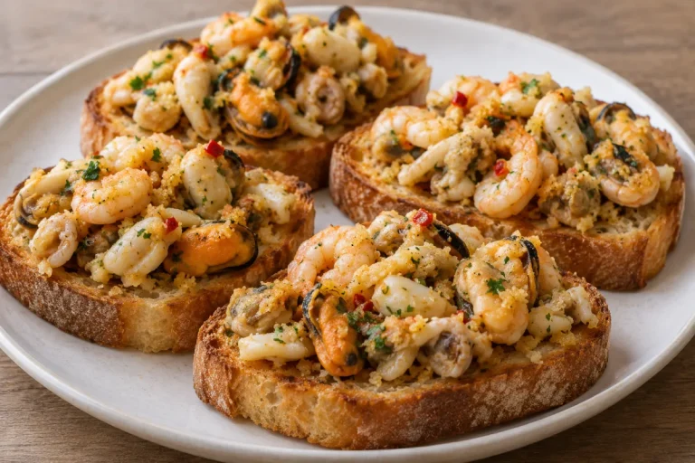 Antipasto di Pesce, Bruschette ai Frutti di Mare