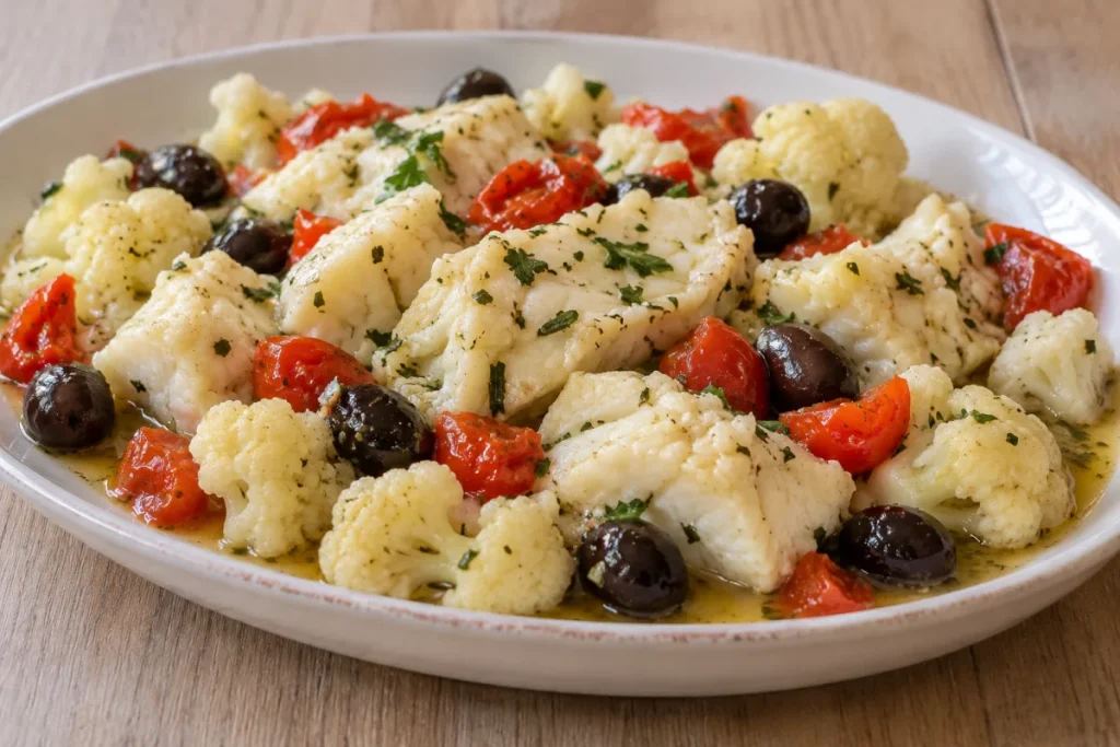 Baccalà con Cavolfiore e Olive