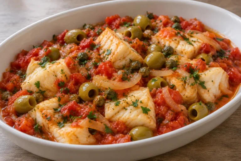 Baccala' Con Olive E Capperi