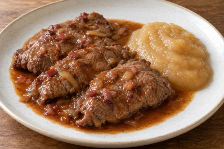 Braciole con Salsa di Pere