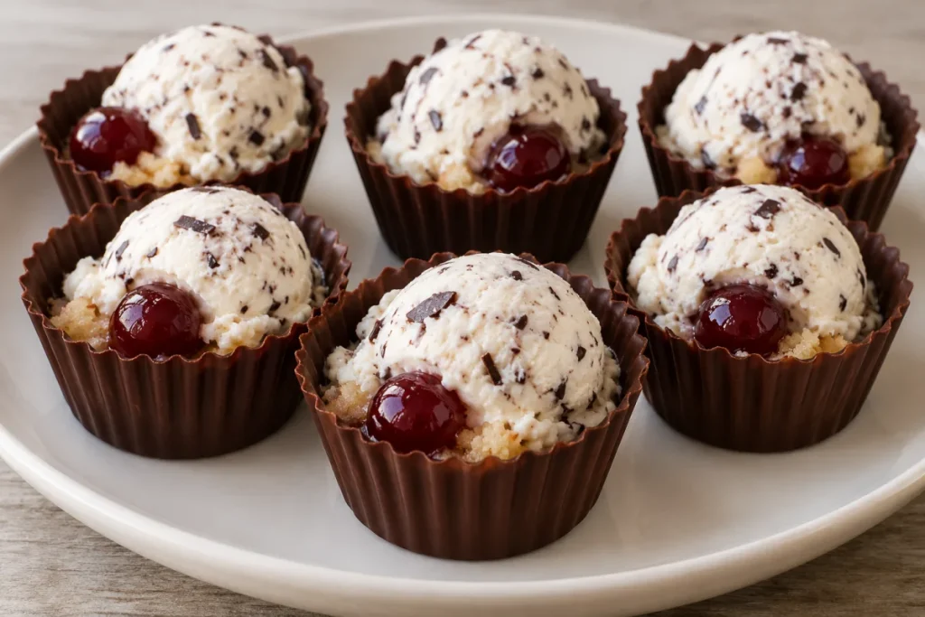 Cestini di cioccolato e stracciatella