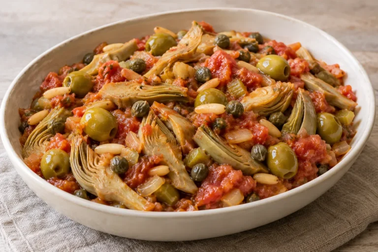 Contorno, Caponata di Carciofi