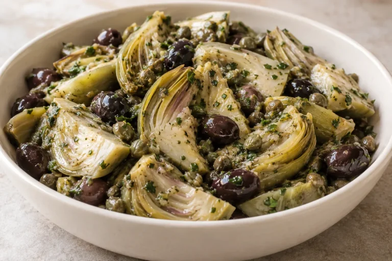 Contorno, Carciofi con Capperi e Olive