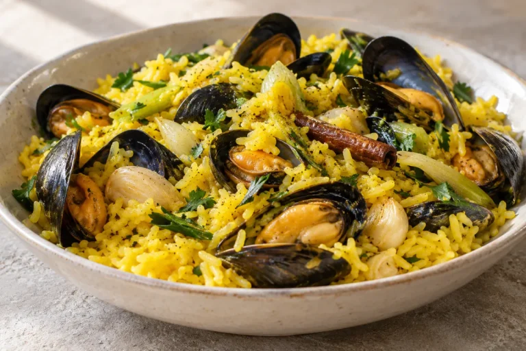 Cozze e Riso allo Zafferano