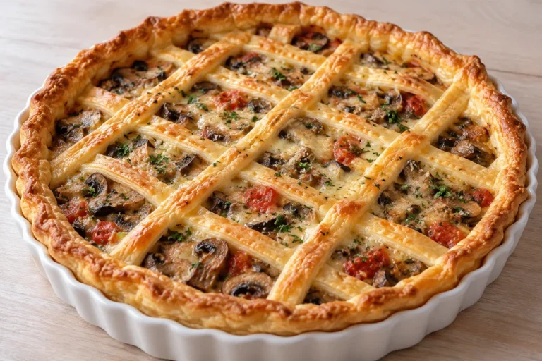 Crostata di funghi