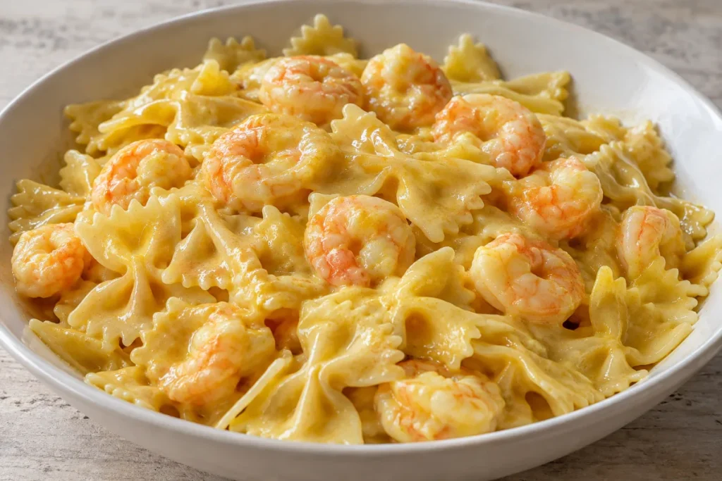 Farfalle ai Gamberi e Curry