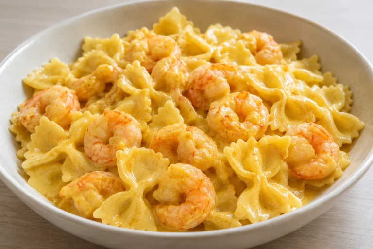 Farfalle ai Gamberi e Curry