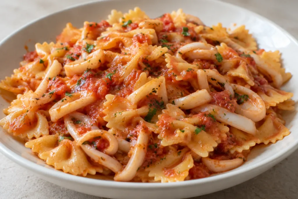 Farfalle alle Seppie e Acciughe