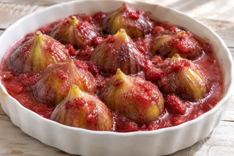 Fichi con Salsa di Fragoline Selvatiche