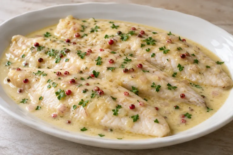 Filetti di Pesce Persico al Pepe Rosa