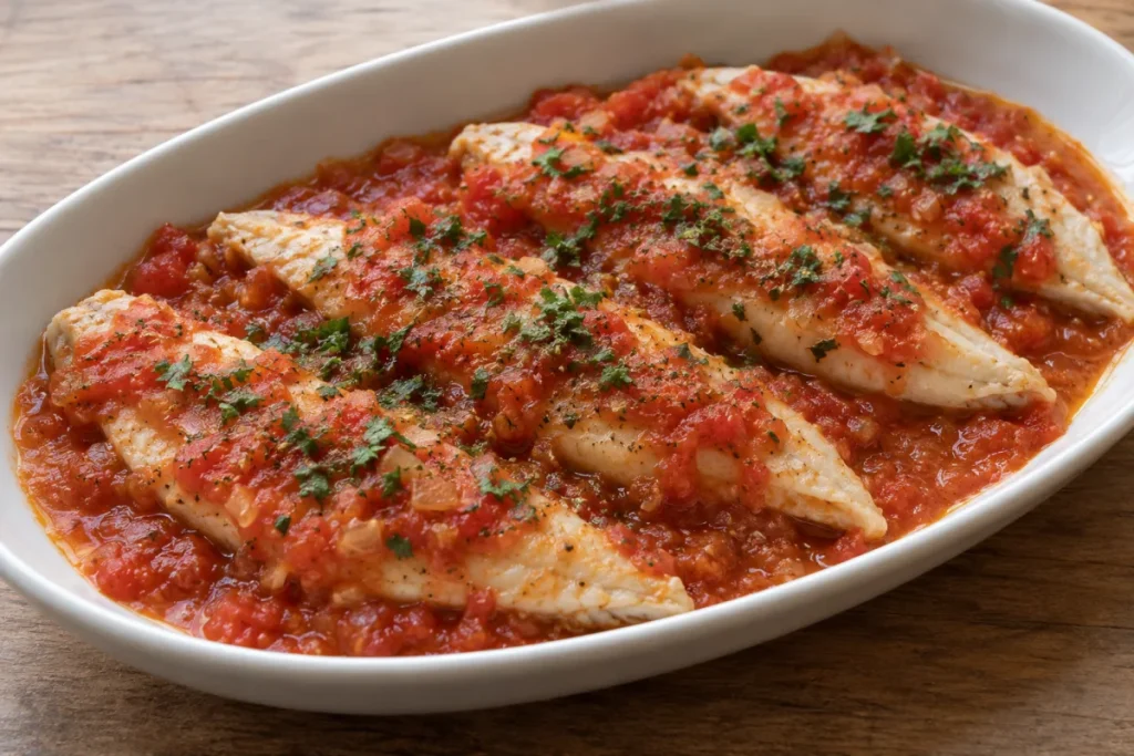 Filetti di aguglia alla pizzaiola