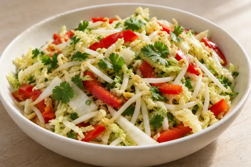 Insalata Cinese con Cavolo e Coriandolo