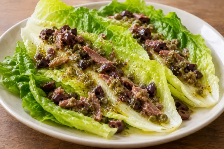 Insalata di Lattuga Romana e Acciughe