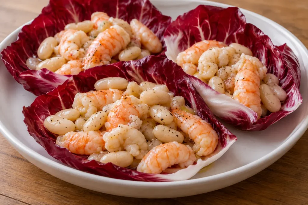 Insalata di Scampi con Fagioli