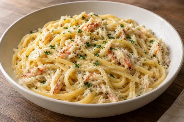 Linguine Alla Polpa Di Granchio Nel Boccale