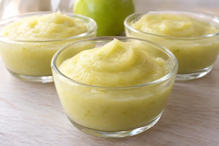 Mousse di mele verdi senza glutine