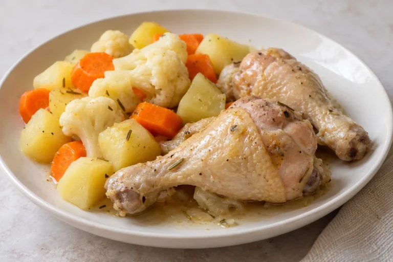 Piatti a base di carne... Cosce di pollo con verdure