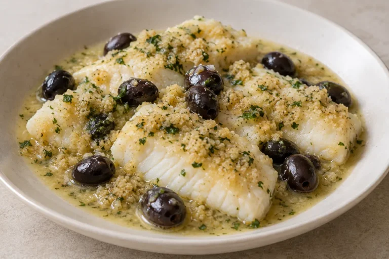 Piatti a base di pesce... Merluzzo con olive