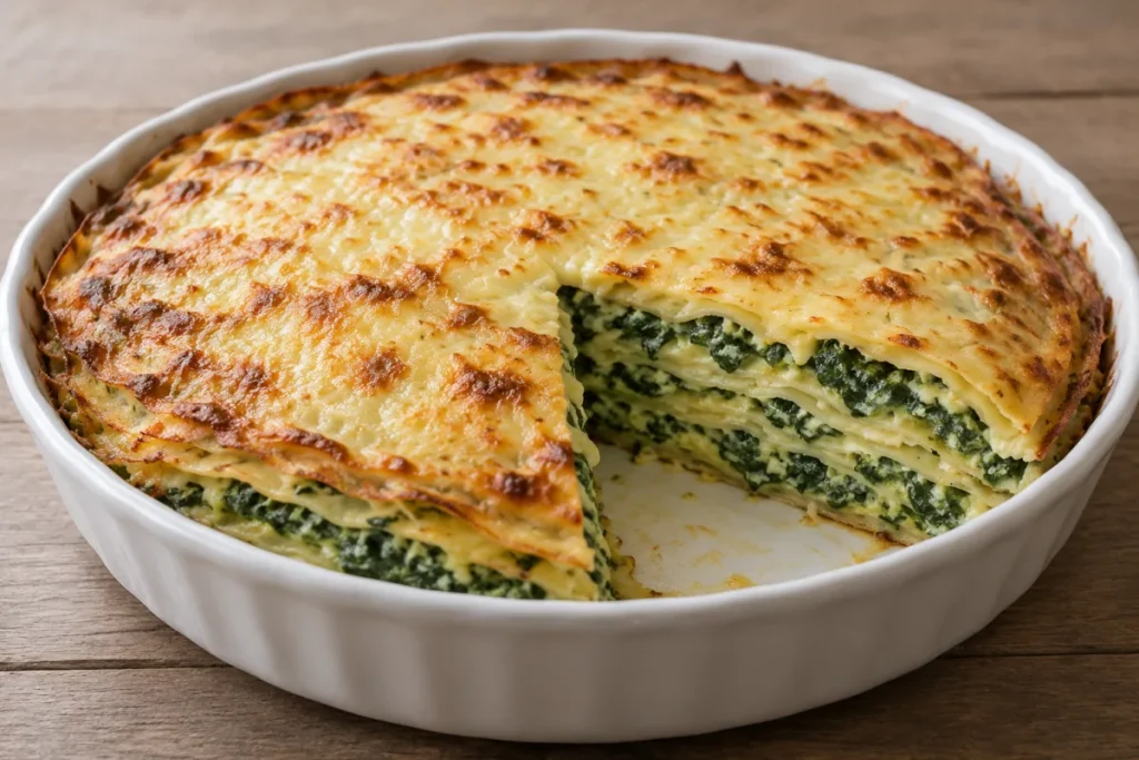 Piatti a base di verdure... Torta crêpes agli spinaci