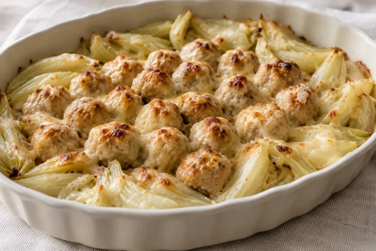 Polpettone al Vino Bianco con Finocchi