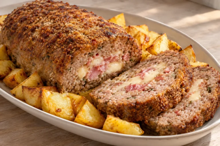 Polpettone di Carne con Prosciutto e Formaggio
