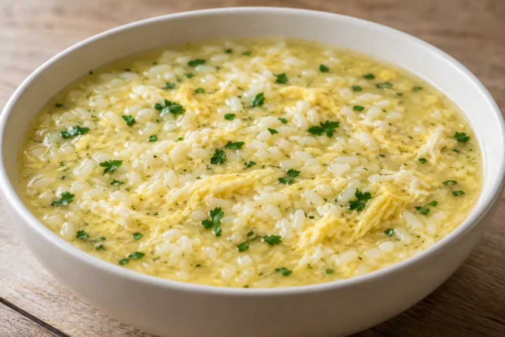 Primi Piatti, Zuppa di riso e limone