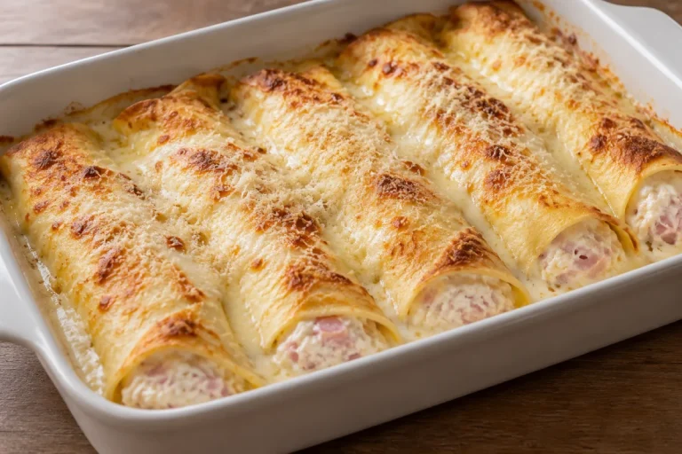 Primo, Crêpes con ricotta e prosciutto