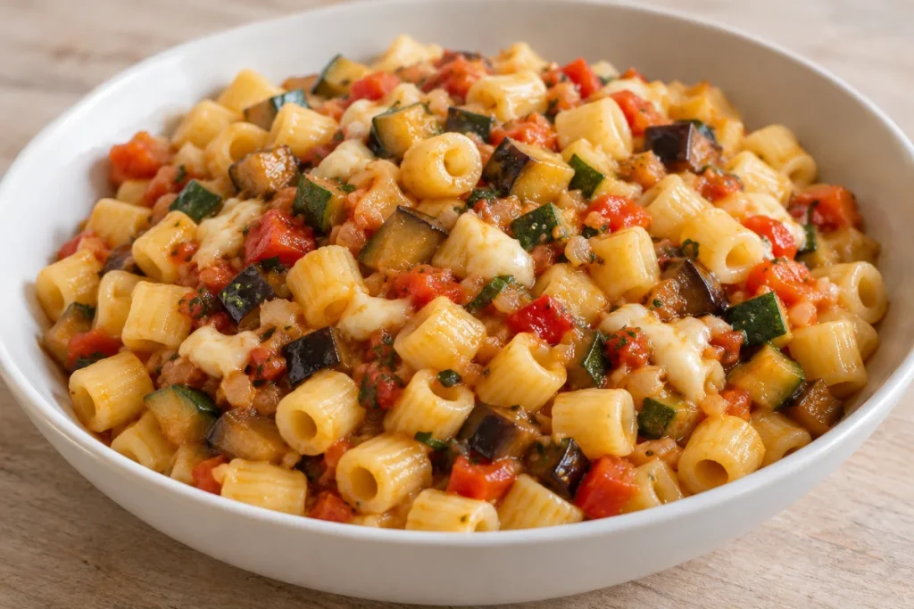 Primo Piatto, Ditaloni con Ragù di Verdure