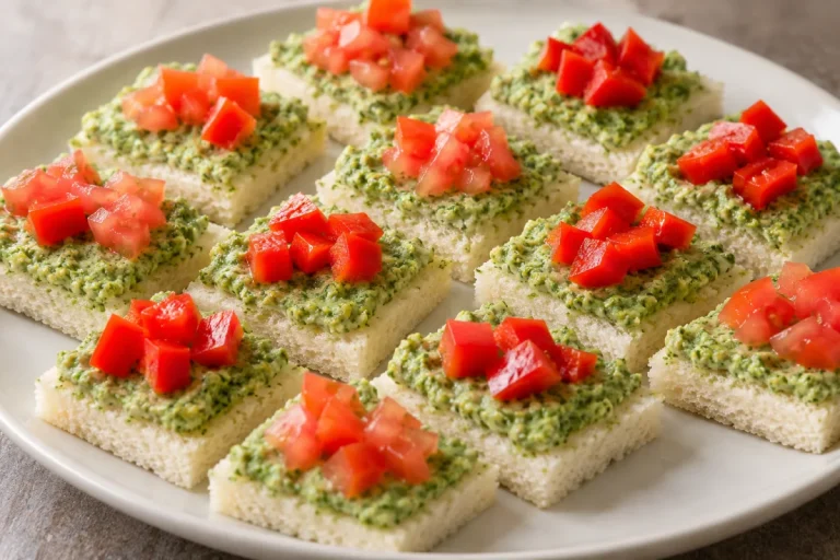 Quadratini al Pesto di Rucola