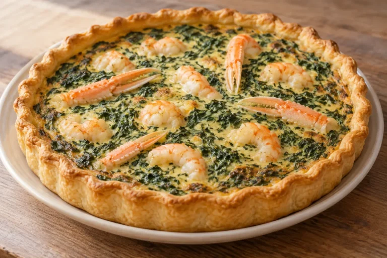 Quiche di Spinaci e Scampi
