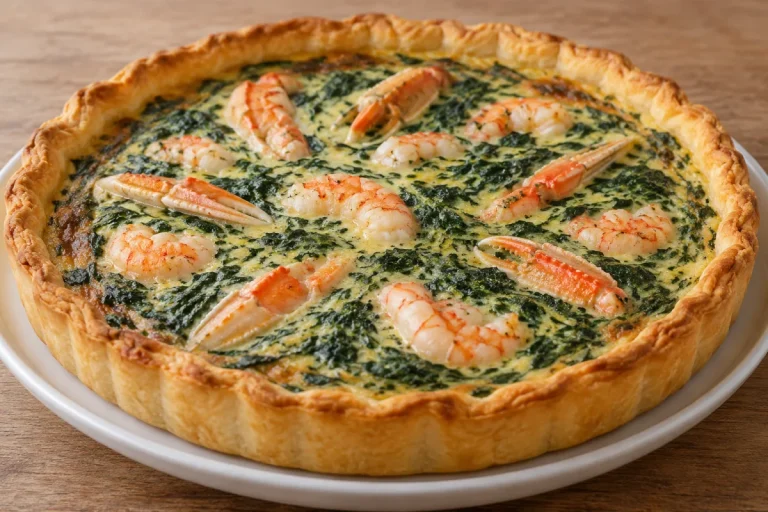 Quiche di Spinaci e Scampi