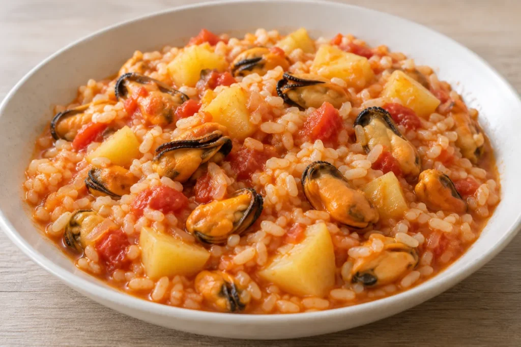 Riso Cozze e Pomodoro