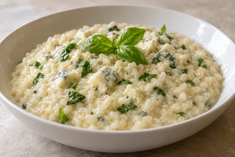 Risotto al Gorgonzola e Basilico