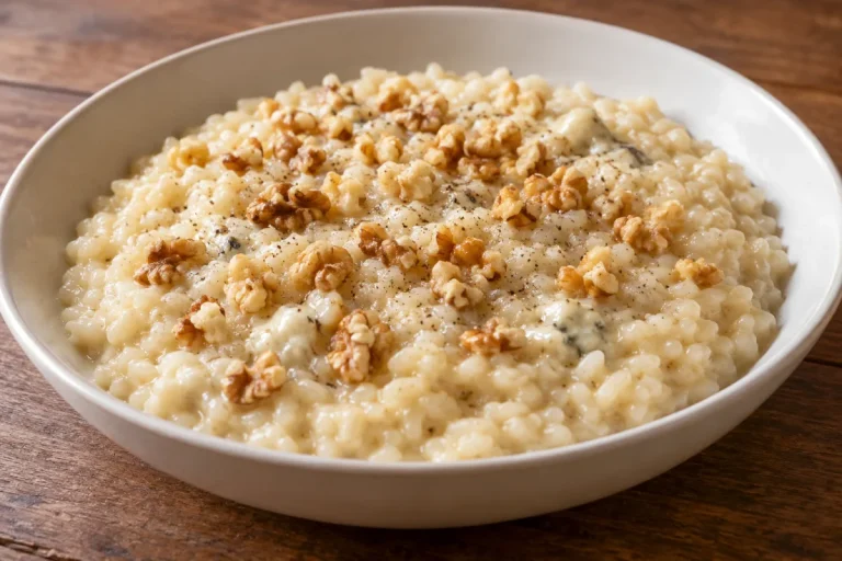Risotto con Formaggio e Noci