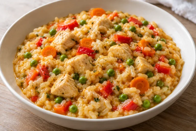 Risotto con Pollo e Albicocche