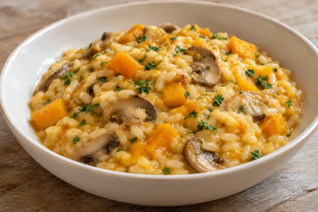 Risotto Zucca e Funghi