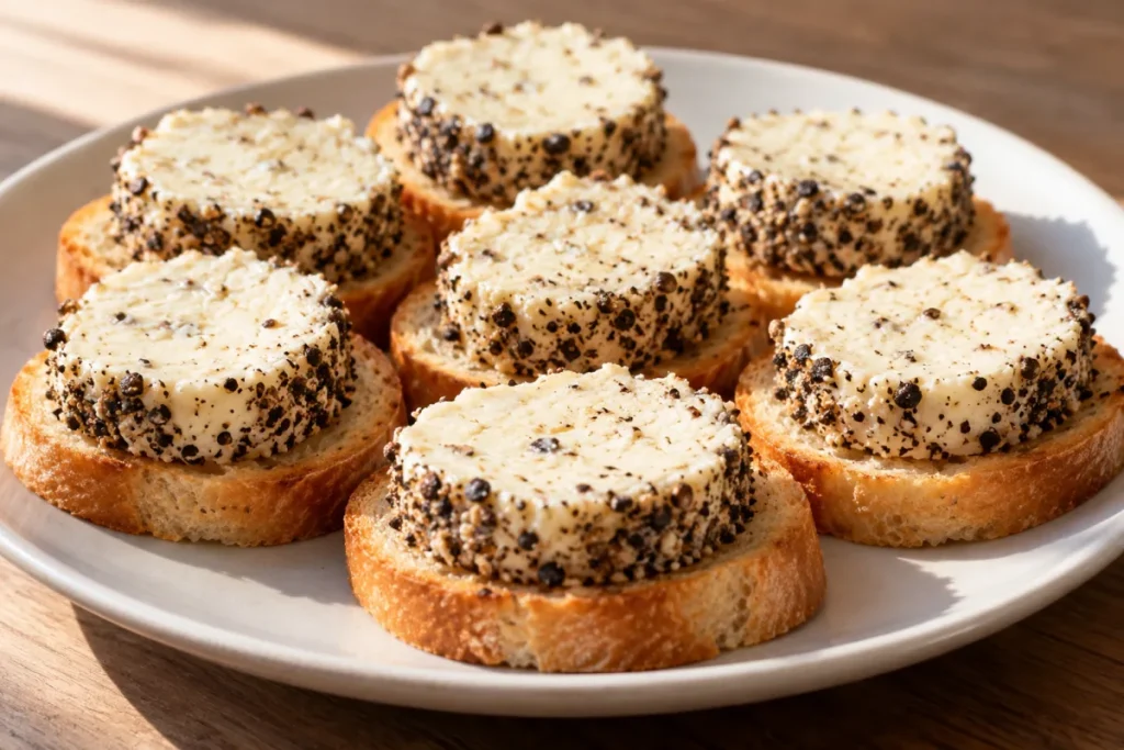 Rondelle di Formaggio al Pepe