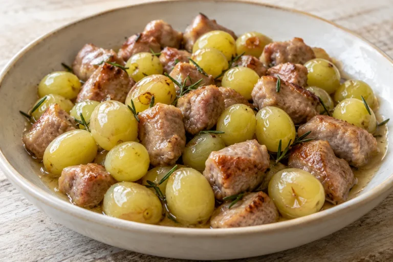 Salsicce e Uva al Rosmarino