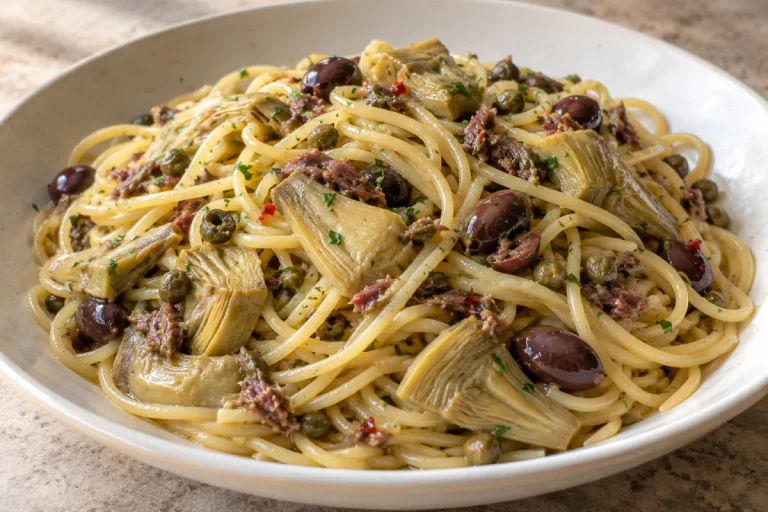 Spaghetti ai Carciofi e Acciughe