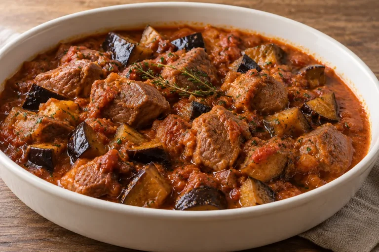 Spezzatino d'Agnello con Melanzane
