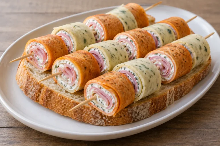 Spiedini di Crepes al Prosciutto e Formaggio