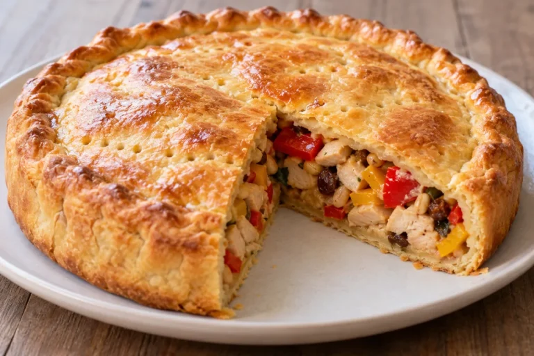 Torta di pollo ai peperoni