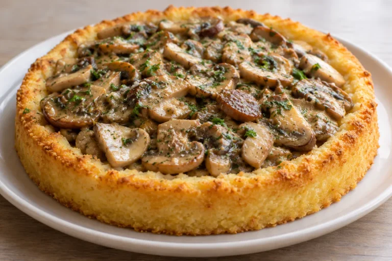 Tortino di Semolino e Funghi