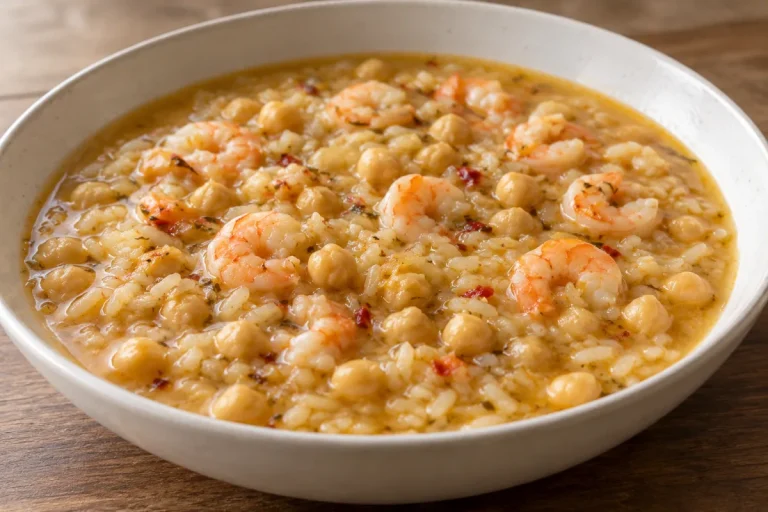 Zuppa Di Ceci E Gamberetti