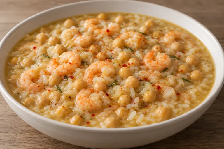Zuppa di Ceci e Gamberetti